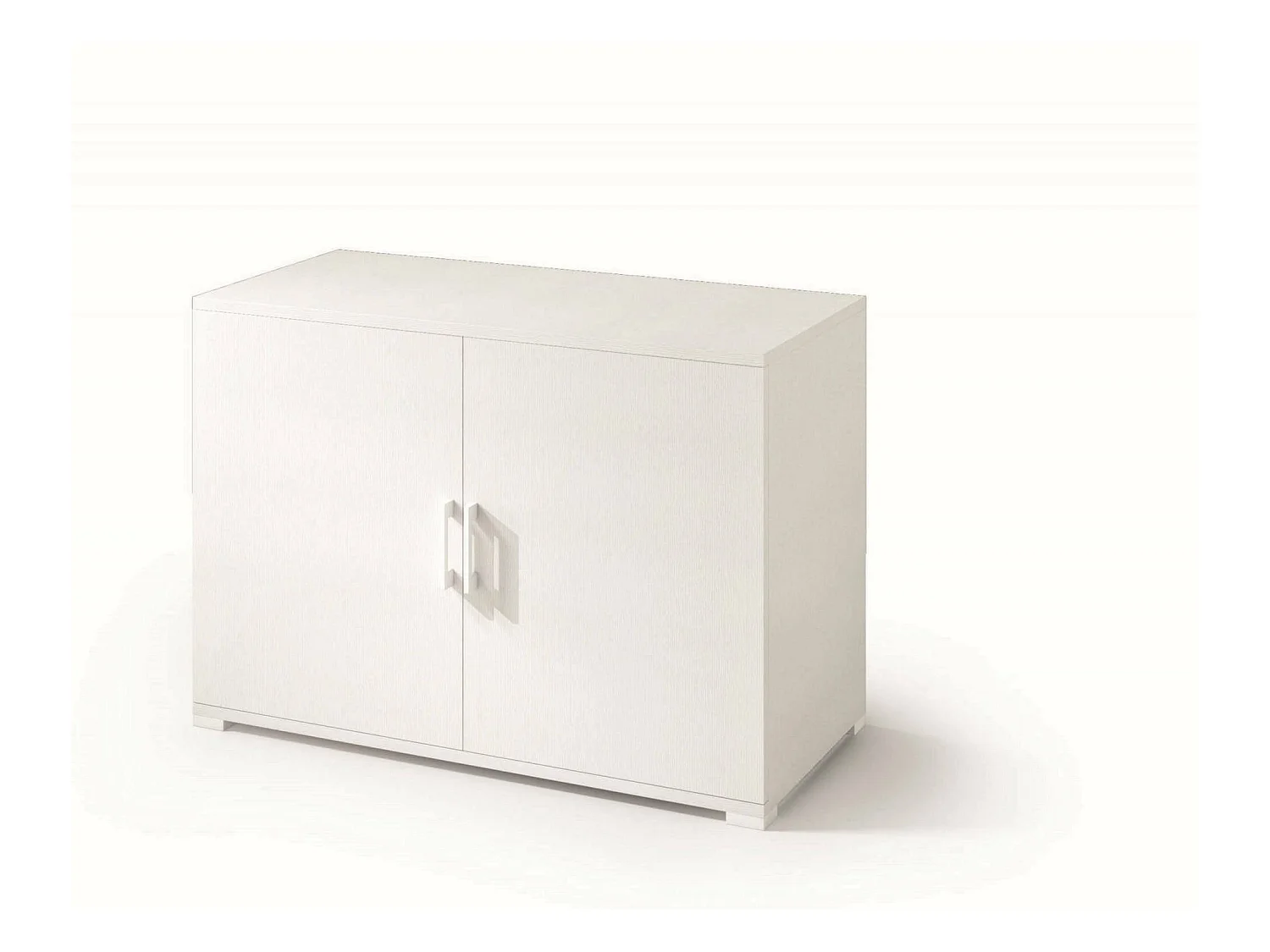 Darc multifunctionele kledingkast, Lineaire kast met 2 draaideuren met plank, Entreekast, Modern schoenenrek, 100% Made in Italy, 90x45h66 cm, Wit