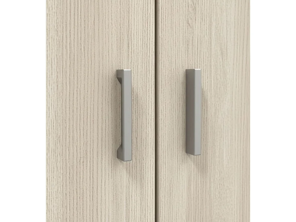 Armário multiuso Dmarra, Armário auxiliar com 2 portas, Sapateira com 3 prateleiras, Sapateira alta moderna, 59x37h180 cm, Carvalho