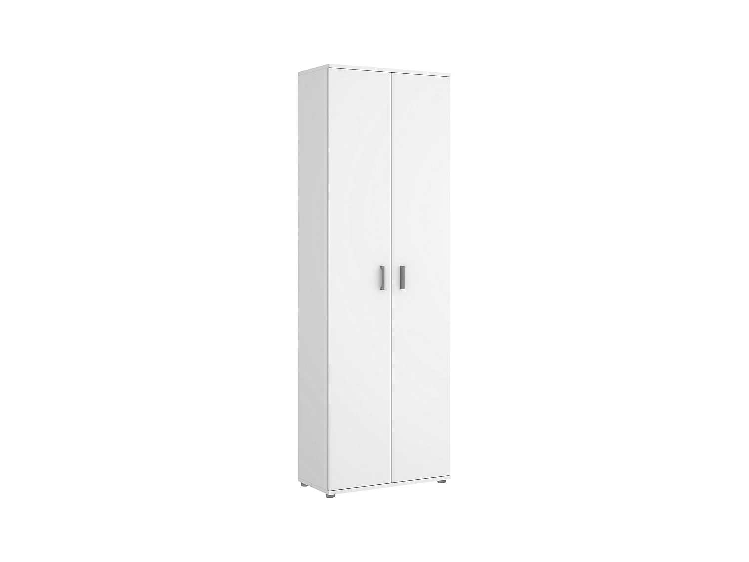 Serro armoire polyvalente, armoire à chaussures multifonctionnelle, armoire 2 portes, 61x35h190 cm, blanc