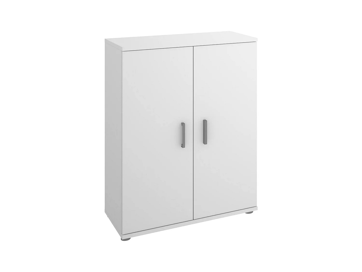 Armoire polyvalente Serles, Armoire à chaussures multifonctionnelle, Armoire 2 portes, 61x35h80 cm, Blanc