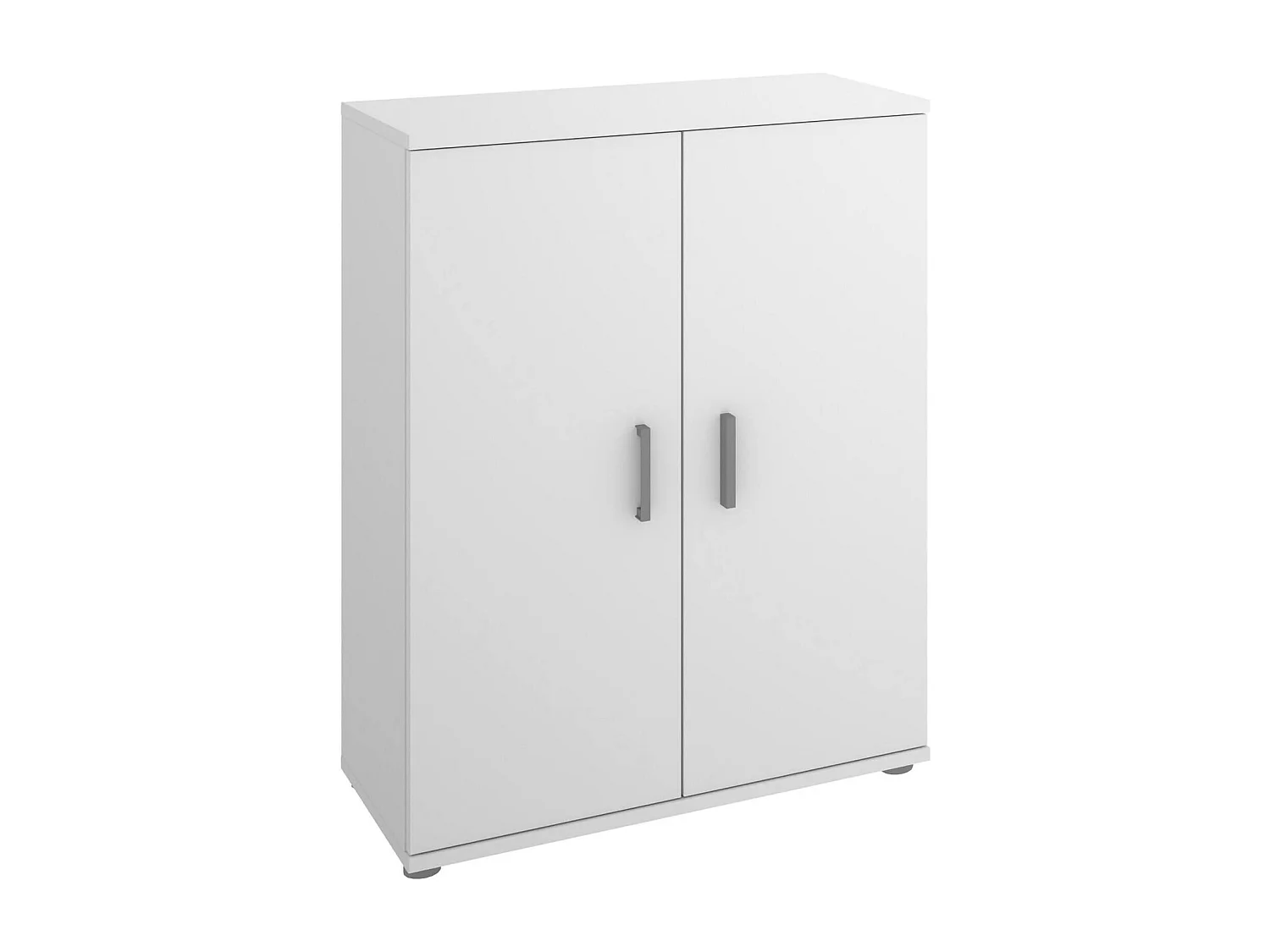 Dmora Armadio Multiuso 2 Ante Serles 35x80h cm Bianco un Ripiano 2 Ante, 2 Vani