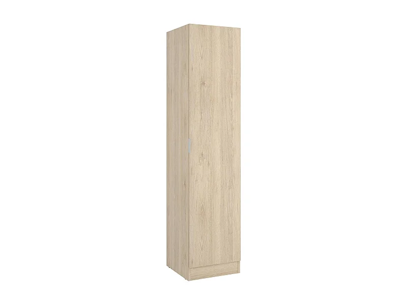 Armoire Cusna, Cintre pour chambre à coucher, Armoire avec 1 porte simple, 41x52h184 cm, Chêne