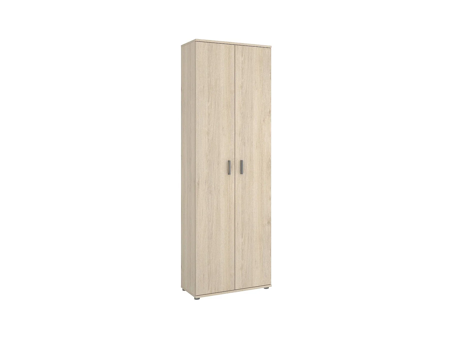Armoire polyvalente Suretta, Meuble de rangement multifonctionnel, armoire 2 portes, 61x35h190 cm, Chêne