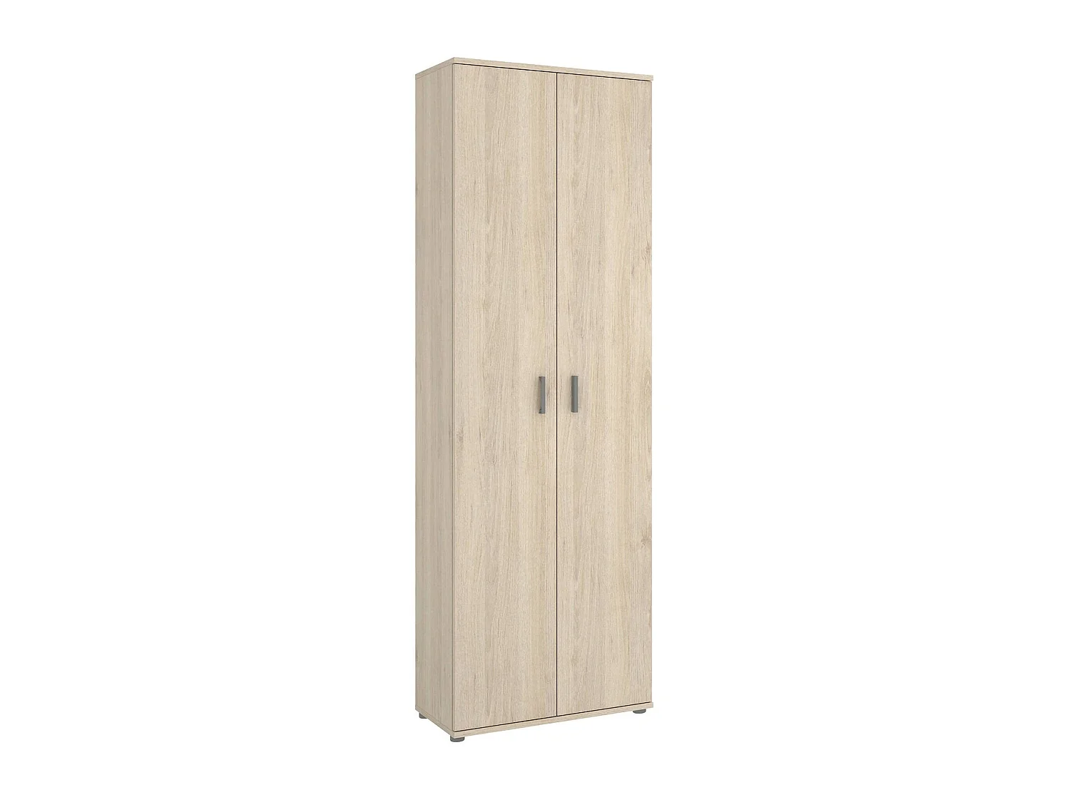 Armoire polyvalente Suretta, Meuble de rangement multifonctionnel, armoire 2 portes, 61x35h190 cm, Chêne