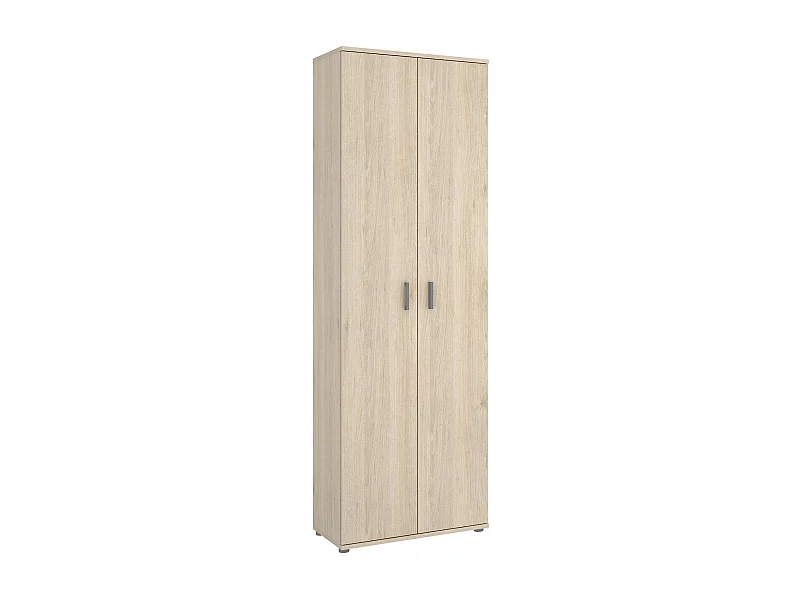 Armoire polyvalente Suretta, Meuble de rangement multifonctionnel, armoire 2 portes, 61x35h190 cm, Chêne