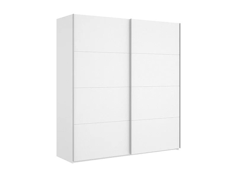 Armário Saltoro, Cabide para quarto, Armário com 2 portas de correr, 180x65h204 cm, Branco