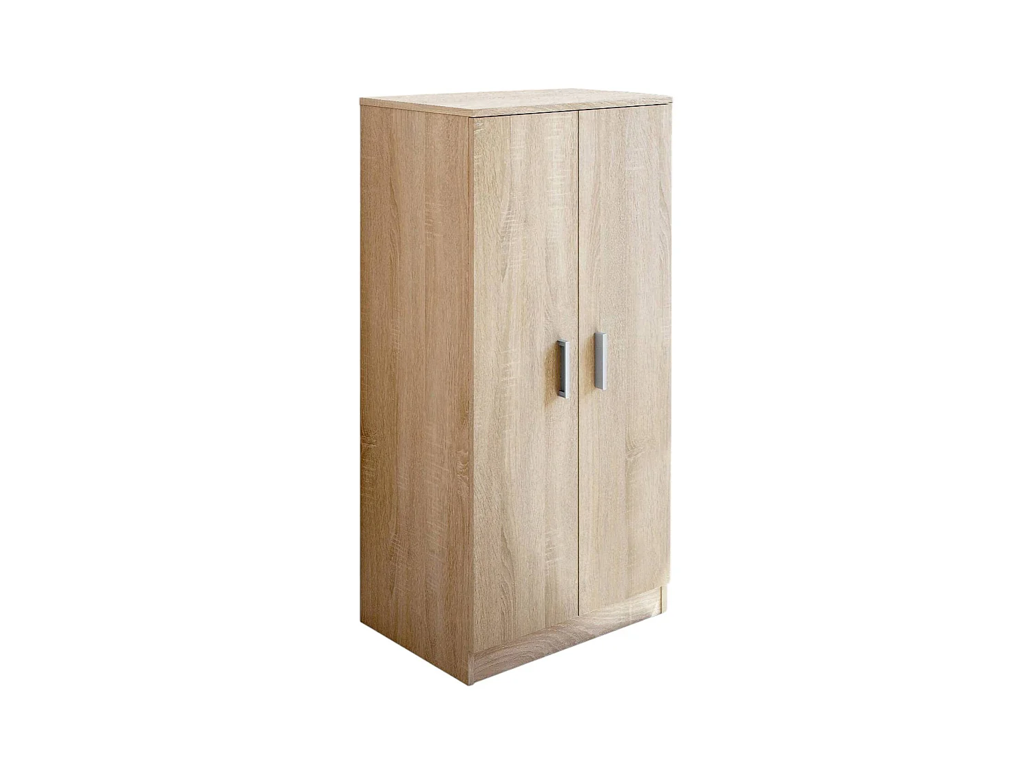 Armoire polyvalente Dbonucc, Armoire auxiliaire avec 2 portes, Armoire à chaussures basse avec 6 étagères, Étagère à chaussures moderne, 55x36h108 cm, Chêne