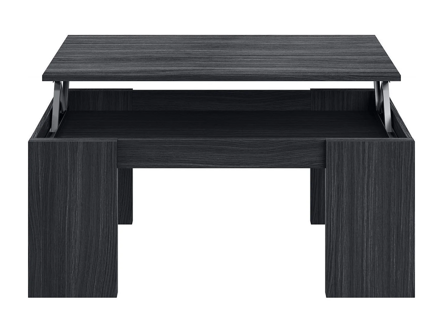 Couchtisch Dgollin, Couchtisch mit abnehmbarer Platte, Couchtisch für das Wohnzimmer, 100x50h43/84 cm, Aschgrau