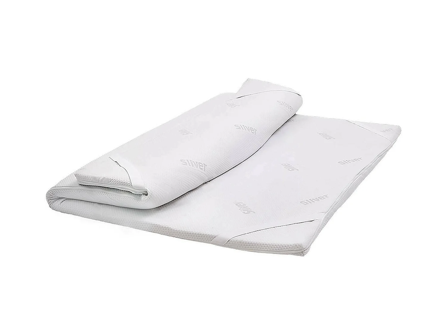 Double Topper Toro, Matelas pour améliorer la posture, Topper en mousse à mémoire de forme, Topper hypoallergénique et respirant, 100% Made in Italy, 140x200xh5 cm