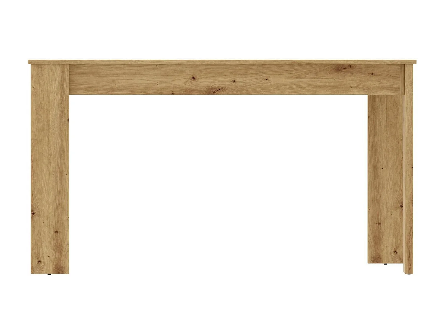 Dmora Statafel Censo 81x138,5x77h cm Bruin Eiken Knopen 6 Personen Rechthoekig, Materiaal Constructie in Veredeld Hout