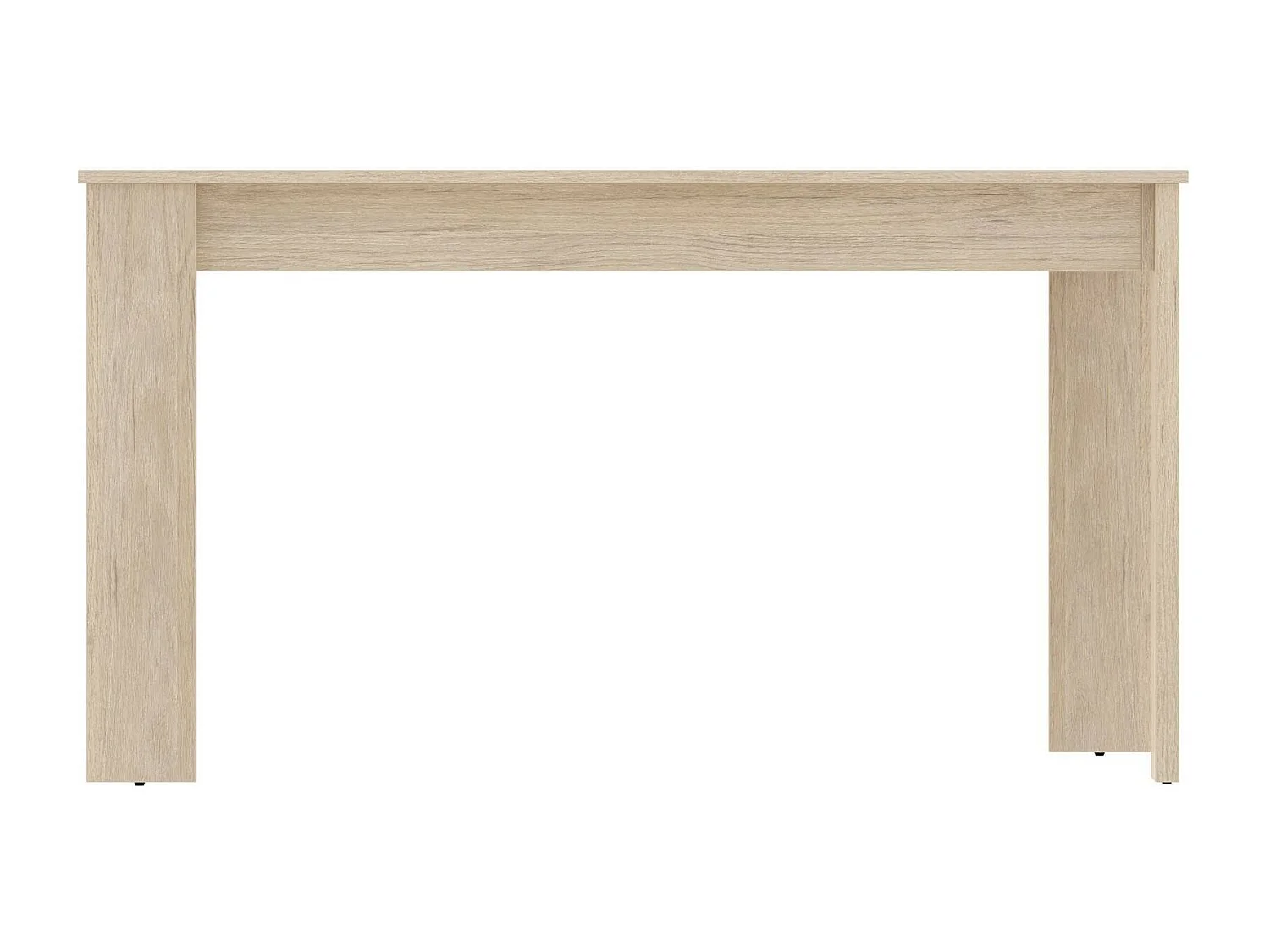 Censo vaste tafel, Multifunctionele eettafel, Rechthoekige keuken- of eetkamertafel, 139x81h77 cm, Eiken
