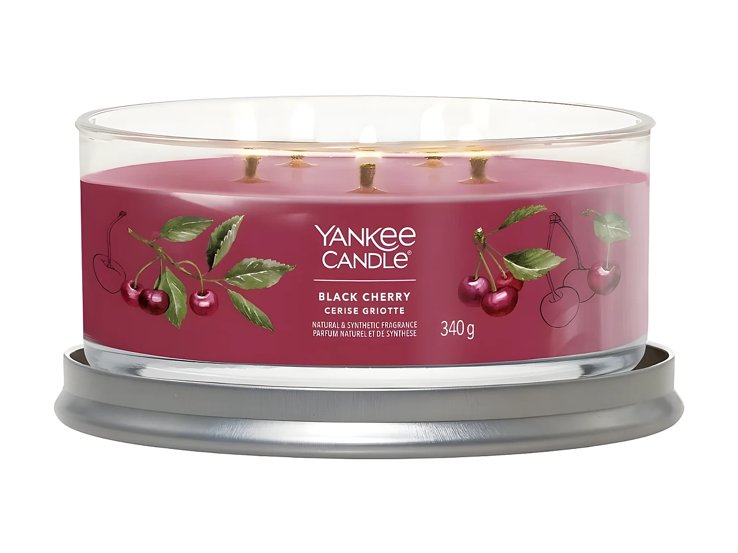 Bougie signature Cerise griotte 5 mèches