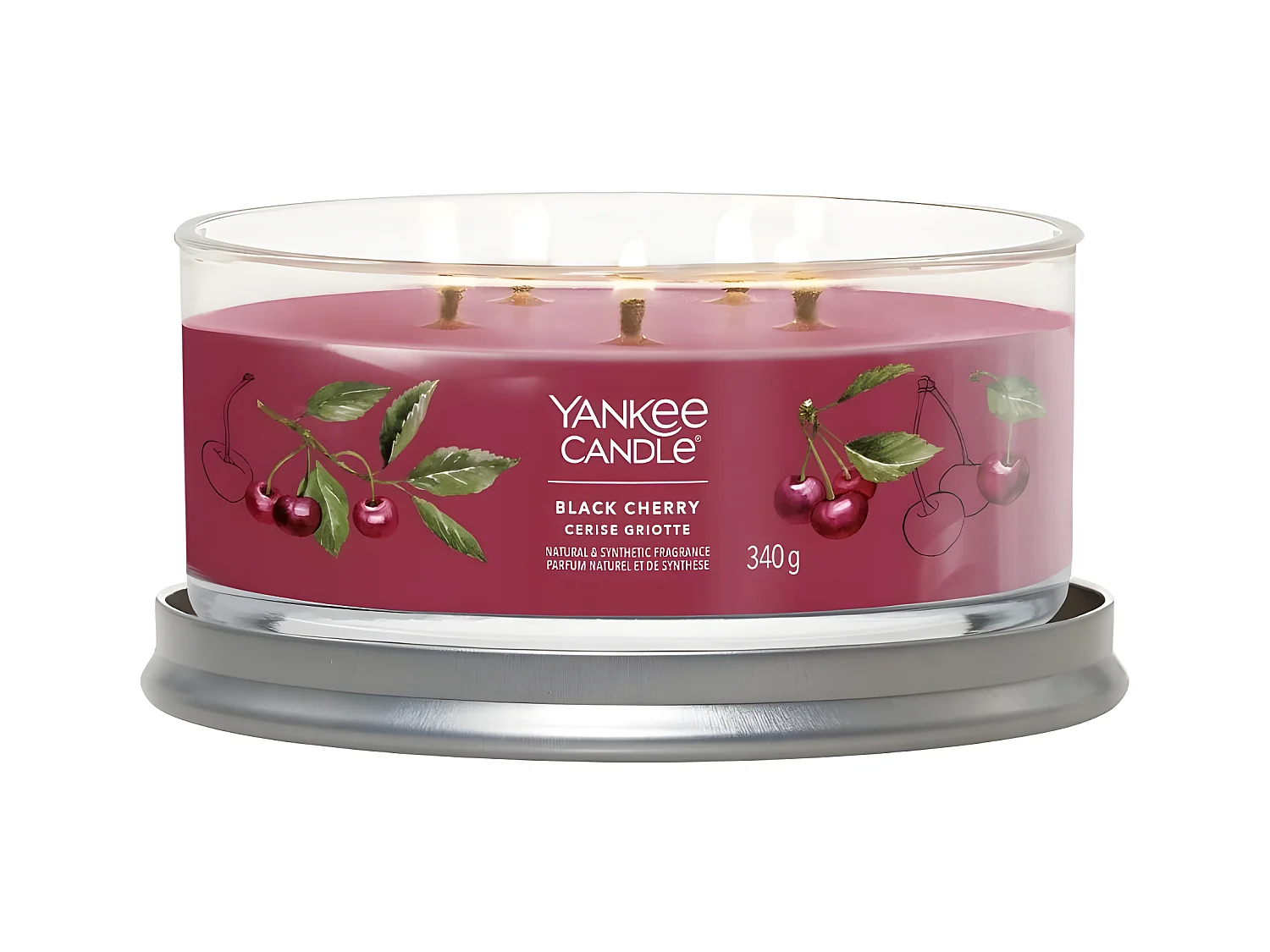 Bougie signature Cerise griotte 5 mèches