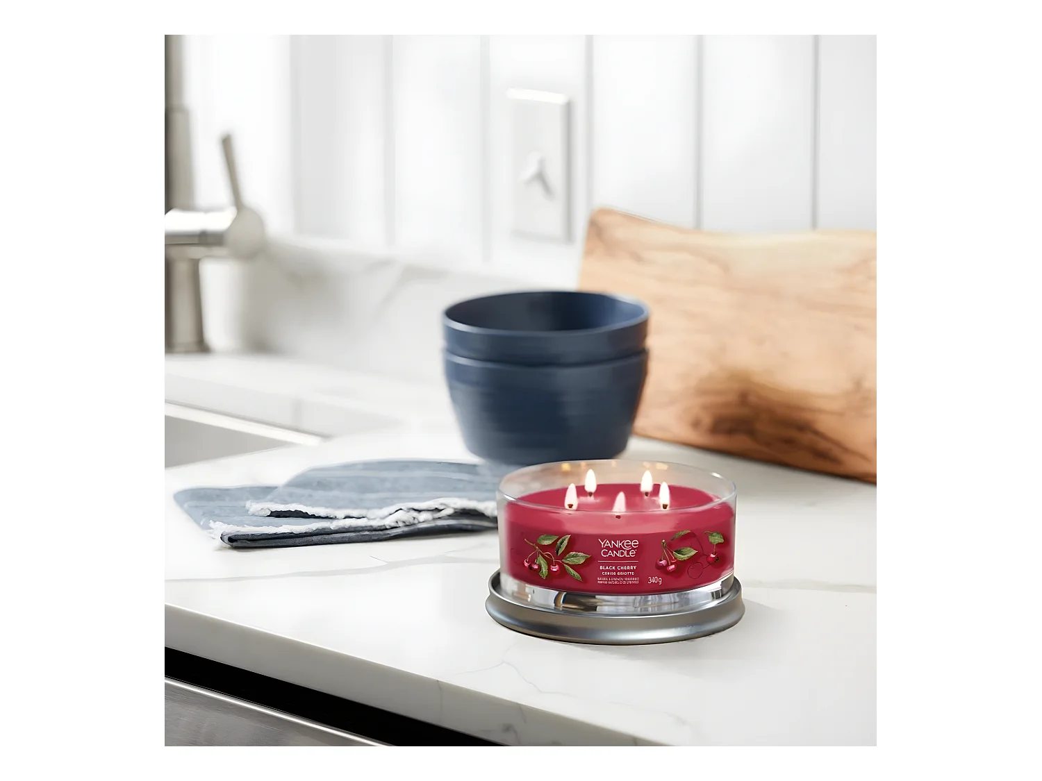 Bougie signature Cerise griotte 5 mèches