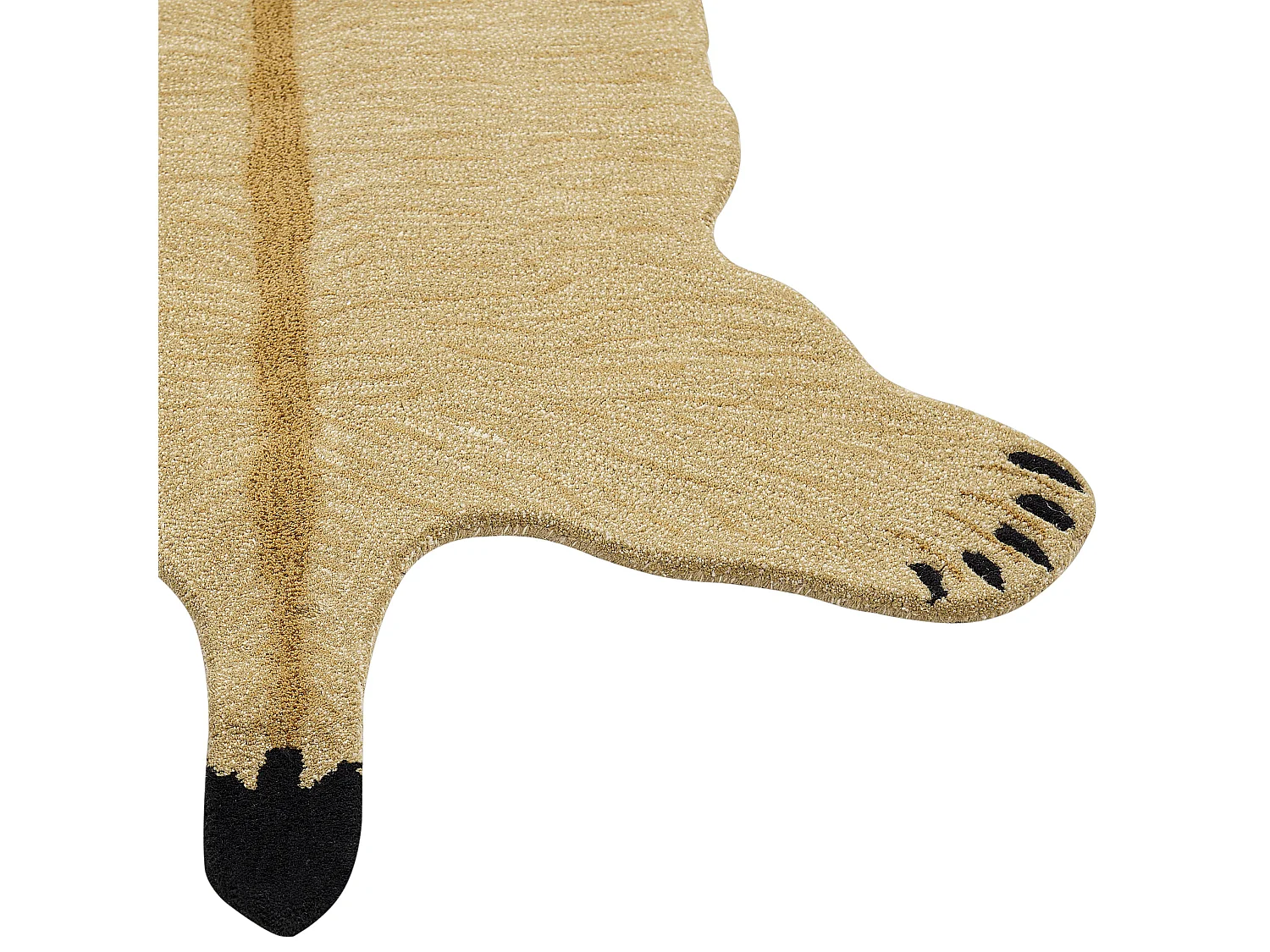 Vloerkleed wol beige 100 x 160 cm SARABI