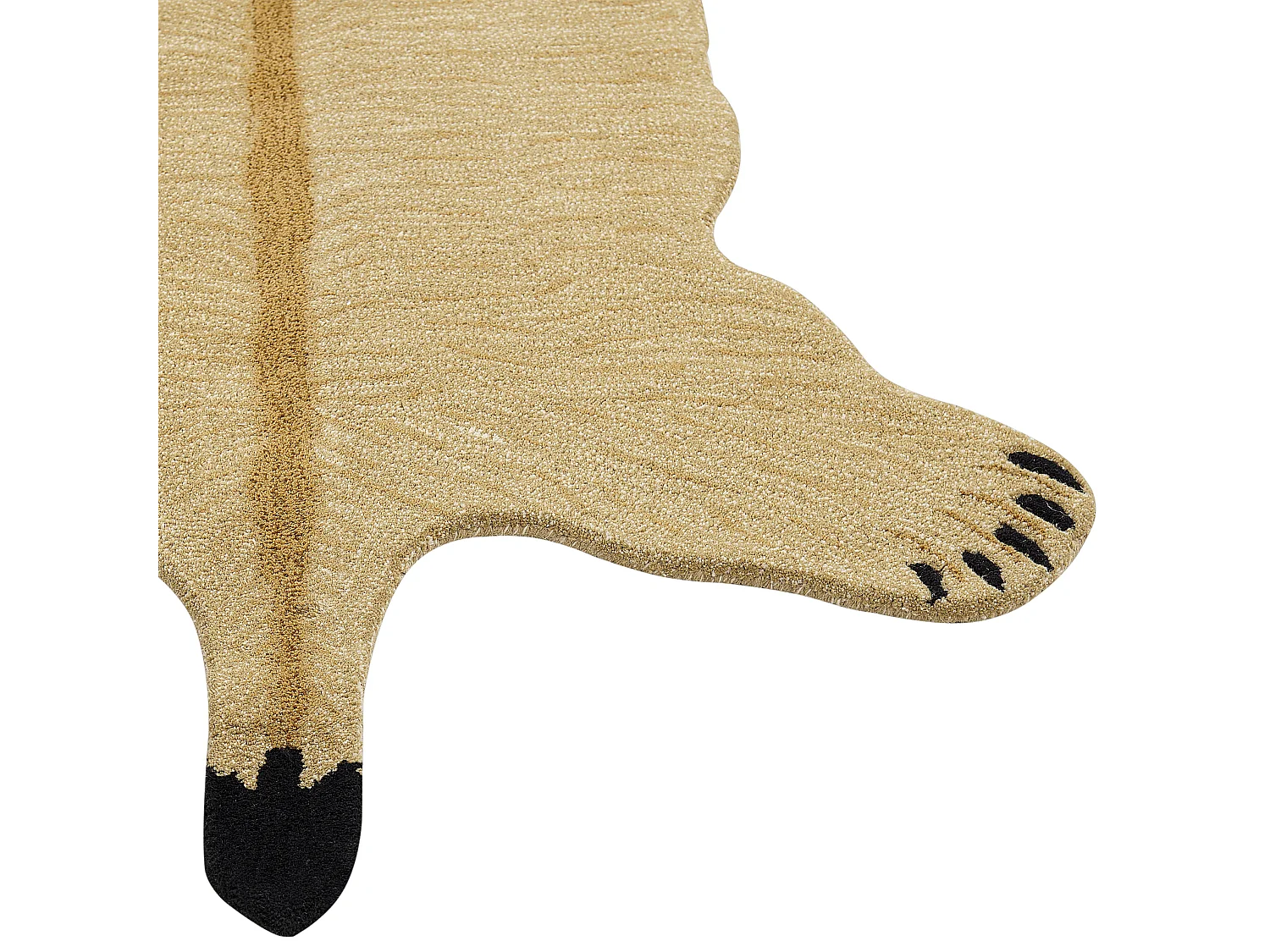 Vloerkleed wol beige 100 x 160 cm SARABI