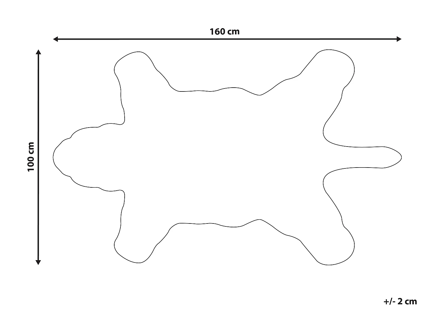 Vloerkleed wol beige 100 x 160 cm SARABI