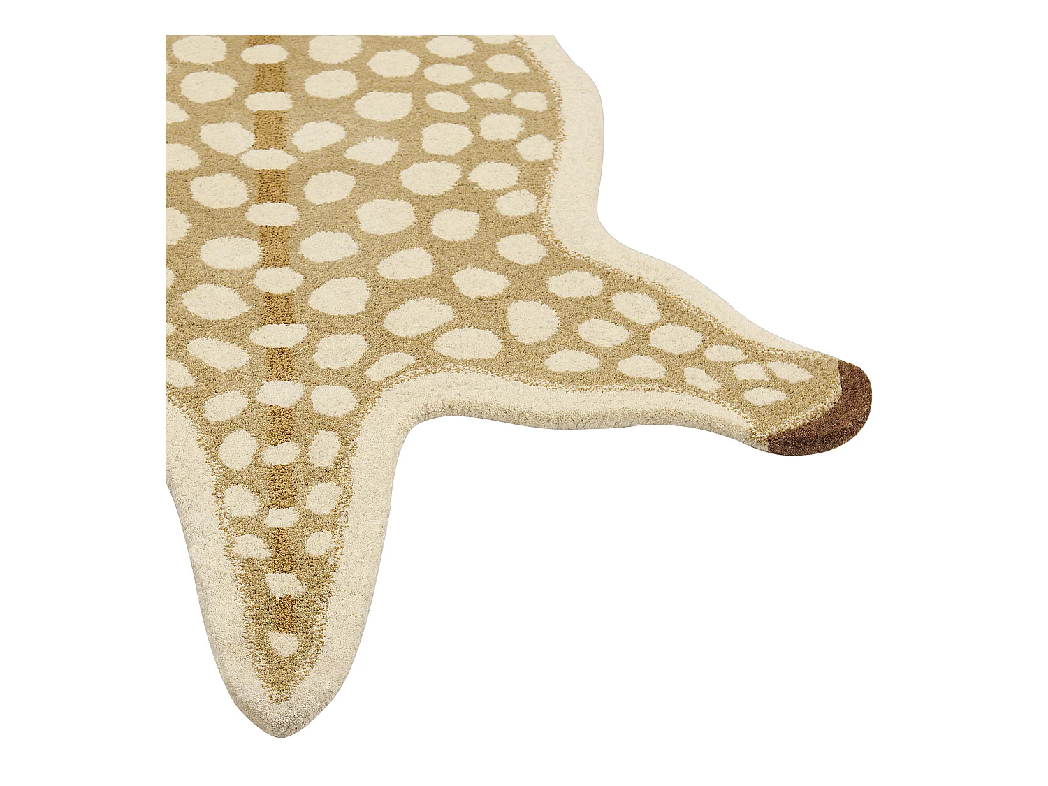 Vloerkleed hert wol beige 100 x 160 cm YONA