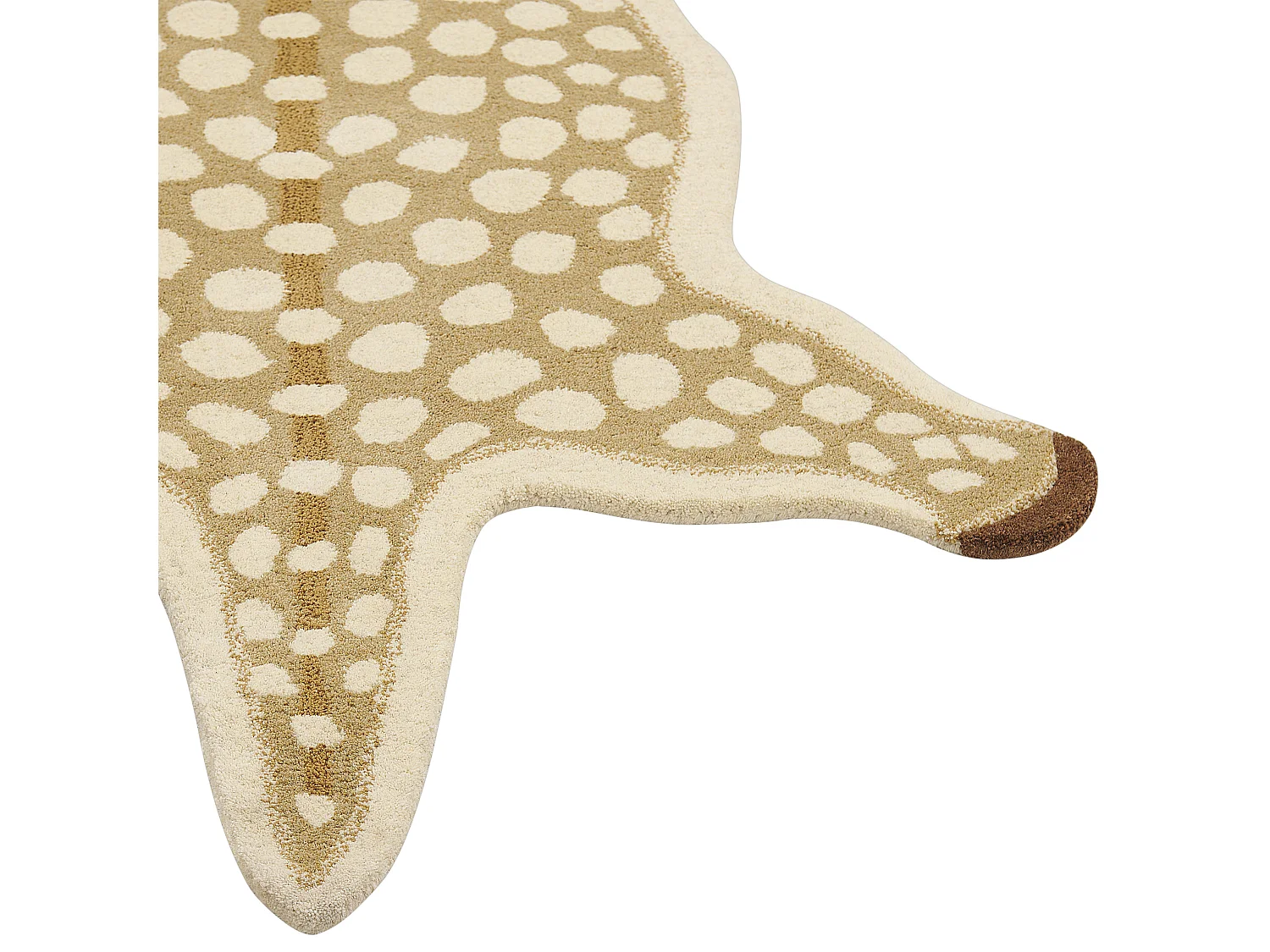 Vloerkleed hert wol beige 100 x 160 cm YONA