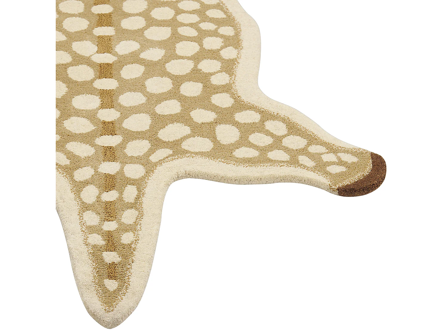 Vloerkleed hert wol beige 100 x 160 cm YONA