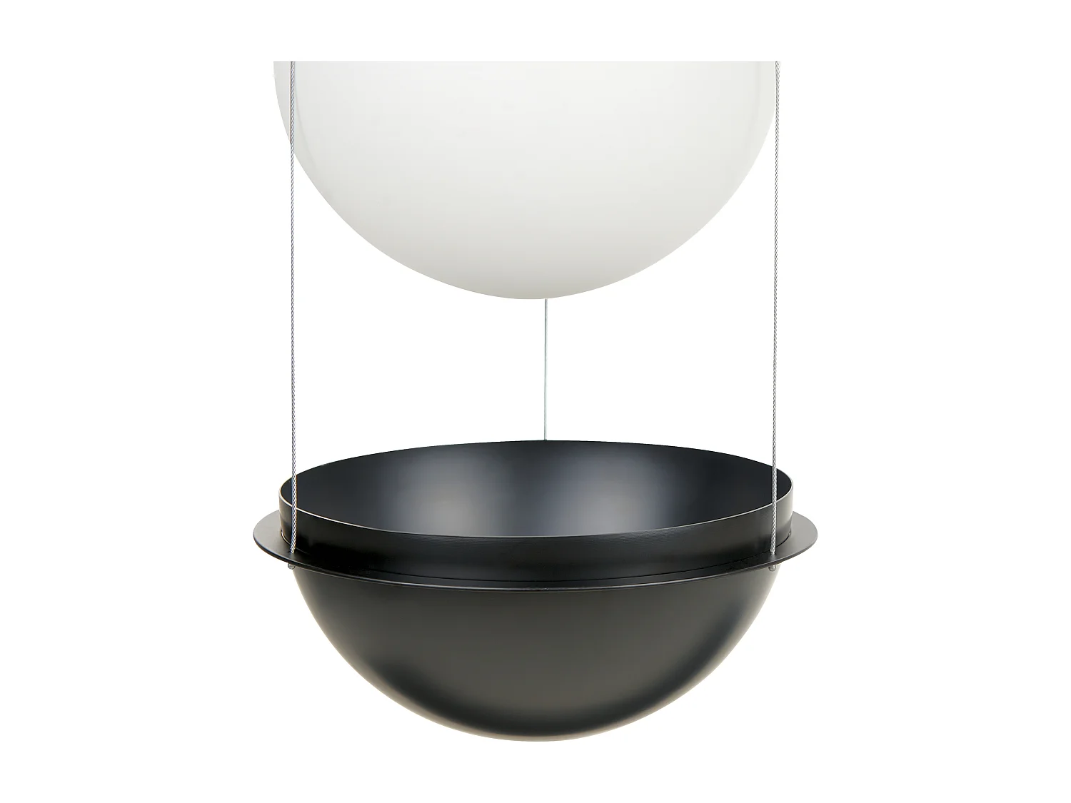 Hanglamp TOBINS Glas Zwart