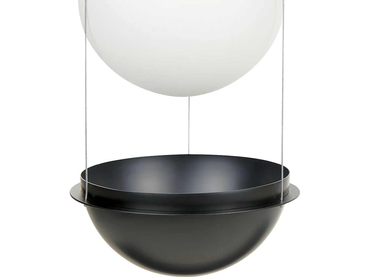 Lampadario TOBINS Vetro Nero