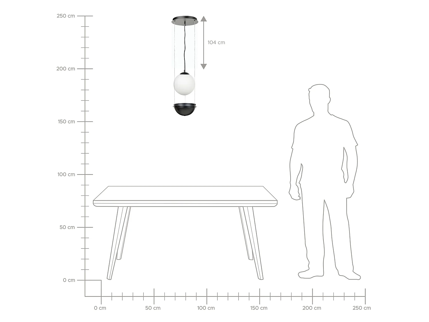 Lampadario TOBINS Vetro Nero