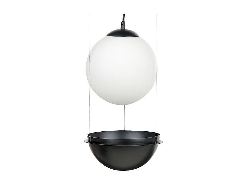 Lampe suspension TOBINS Verre Noir