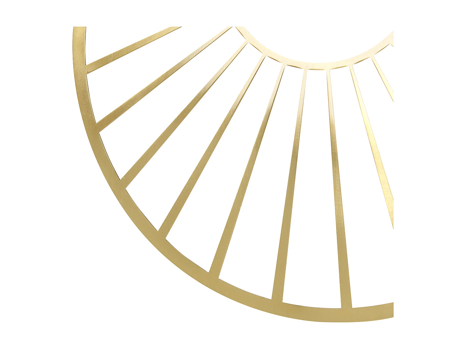 Hängelampe Metall gold / heller Holzfarbton rund modernes Design Bargo