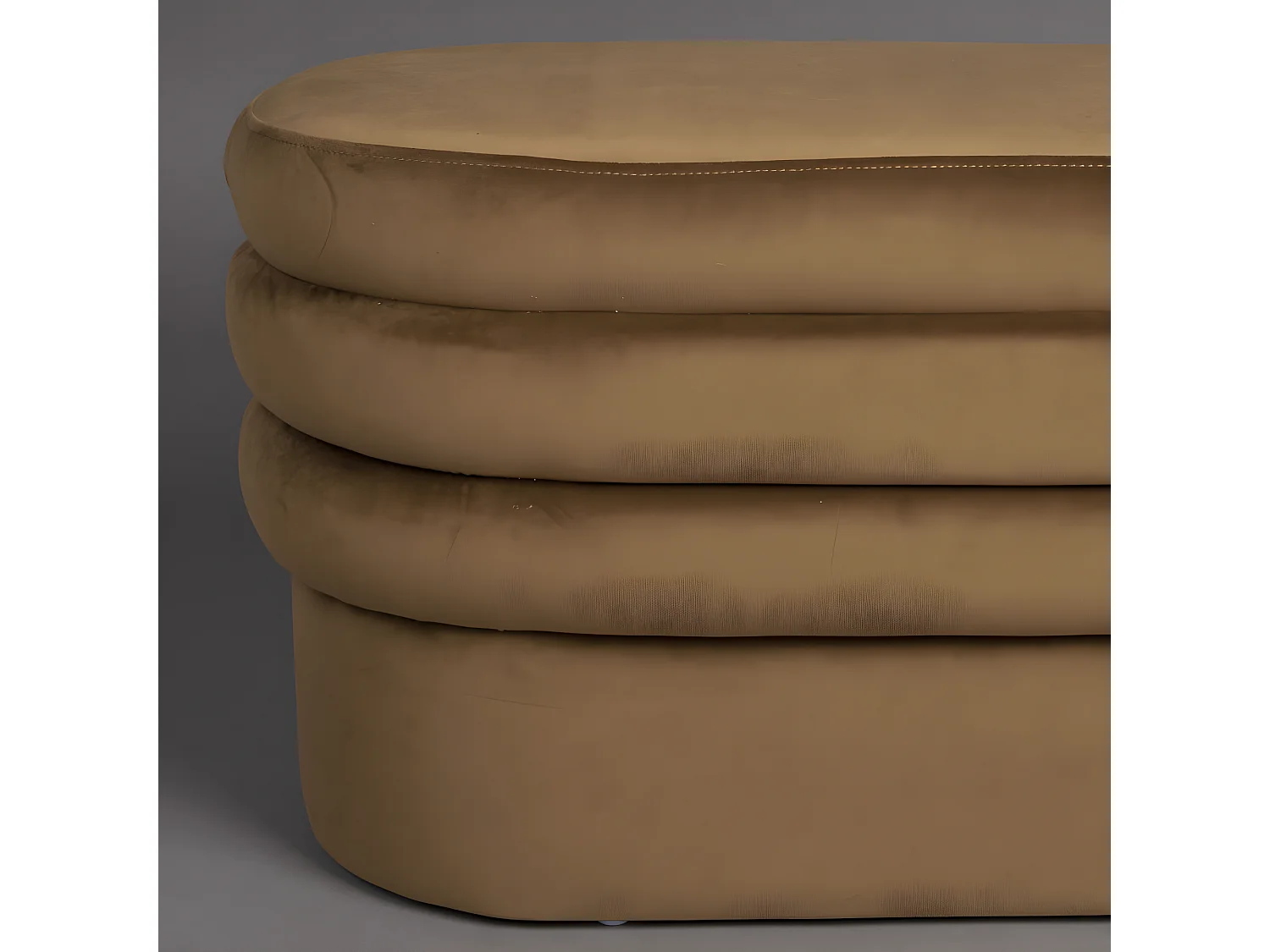 Aditi - Banc en velours L93cm - Marron