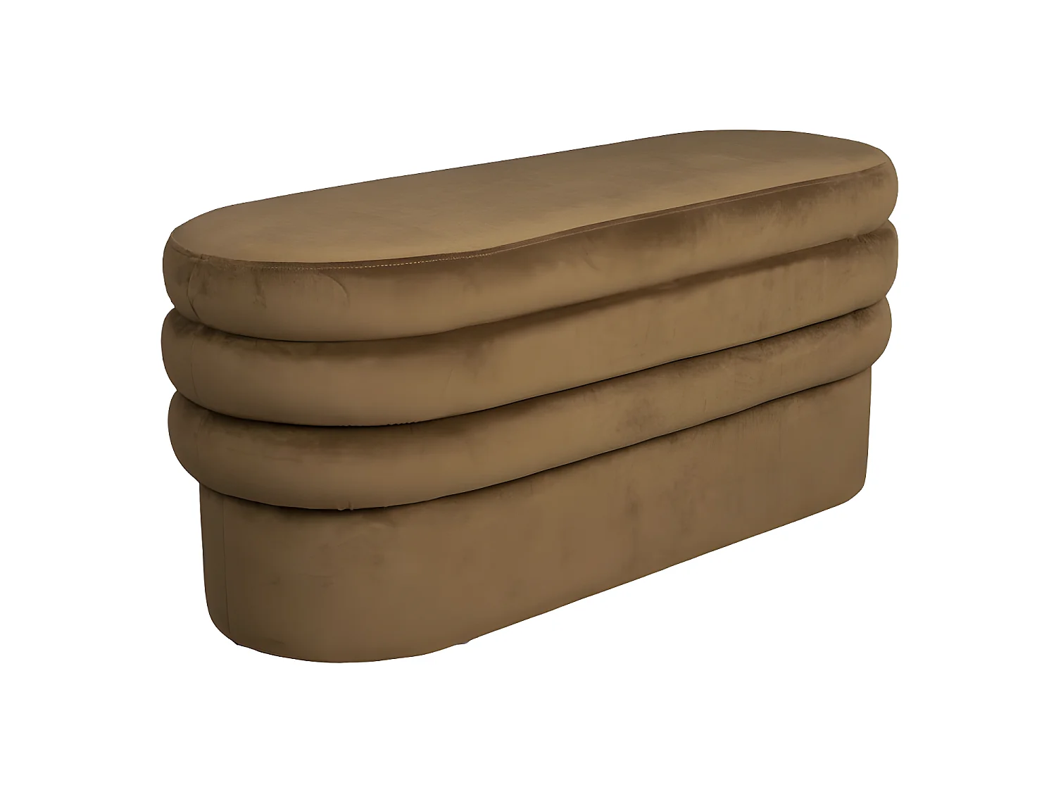 Aditi - Banc en velours L93cm - Marron