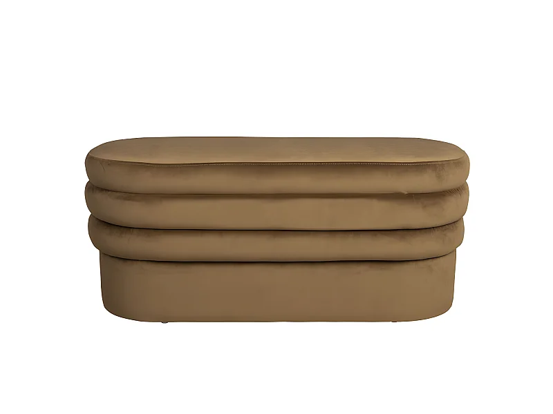 Aditi - Banc en velours L93cm - Marron