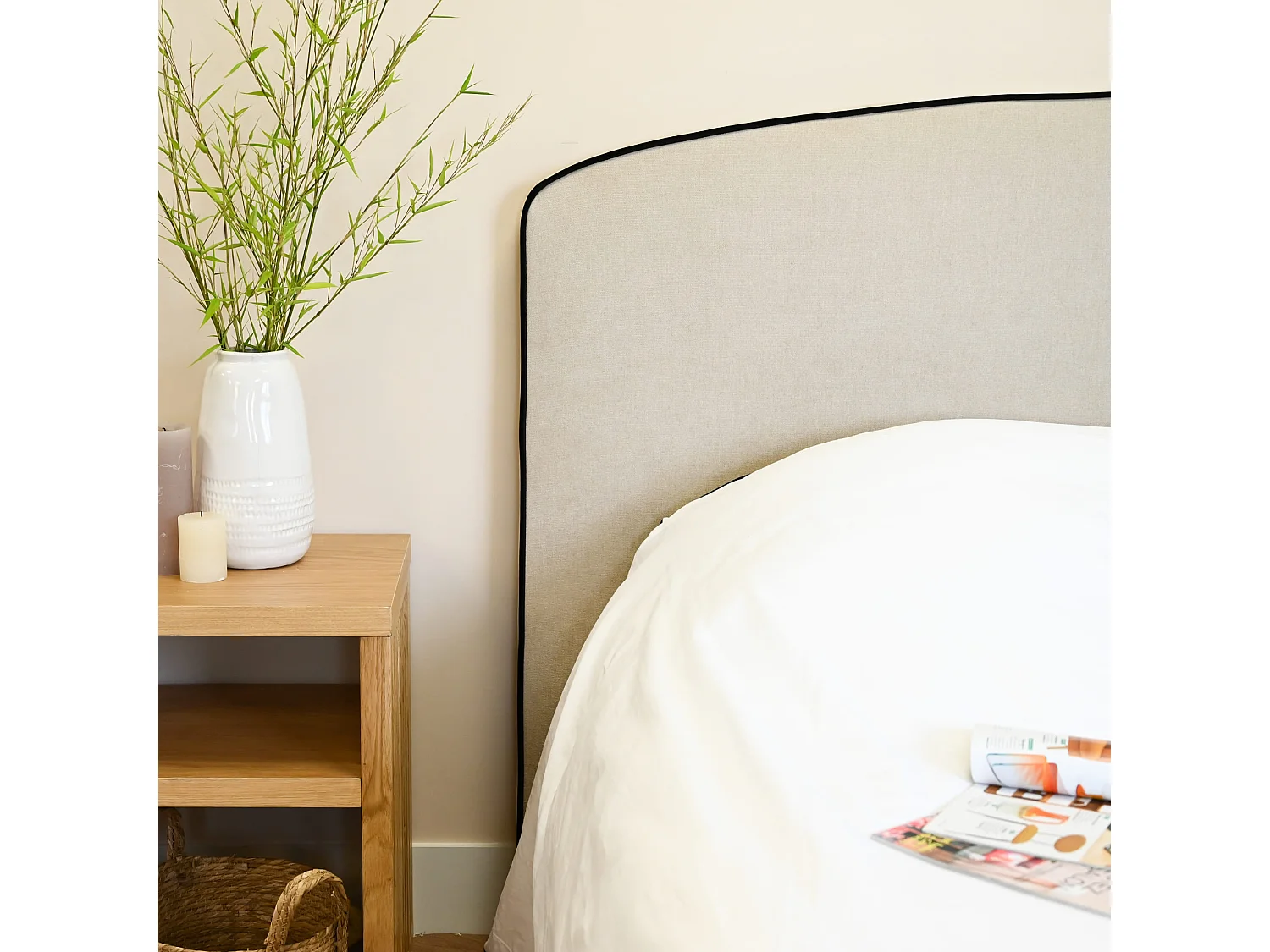 Tête de lit RONDA 160 cm beige - Someo