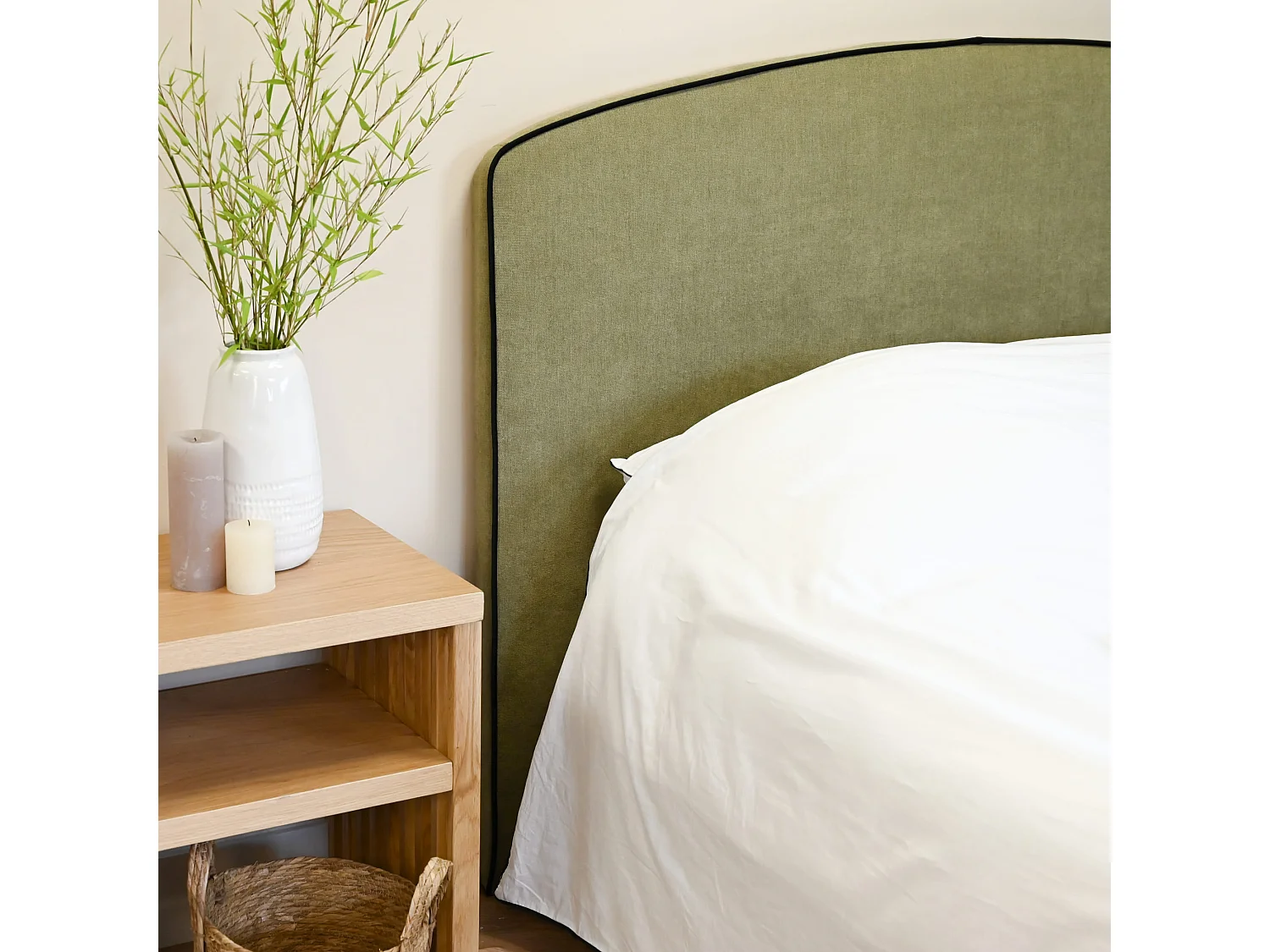 Tête de lit RONDA 145 cm kaki - Someo