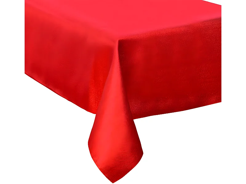 Nappe avec Paillettes "Colorama" 140x360cm Rouge
