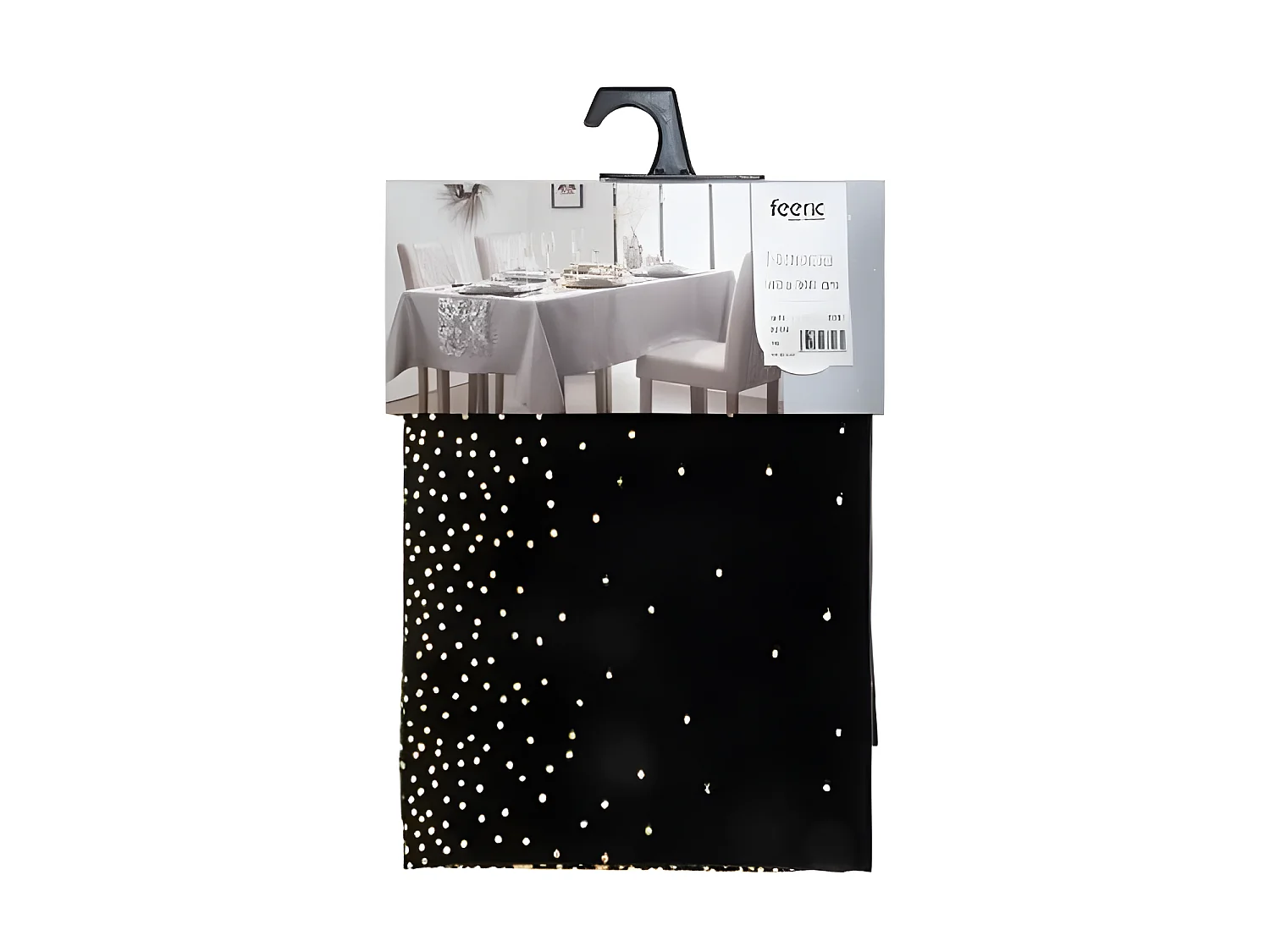 Nappe Imprimée Léopard "Colorama" 140x360cm Noir & Or