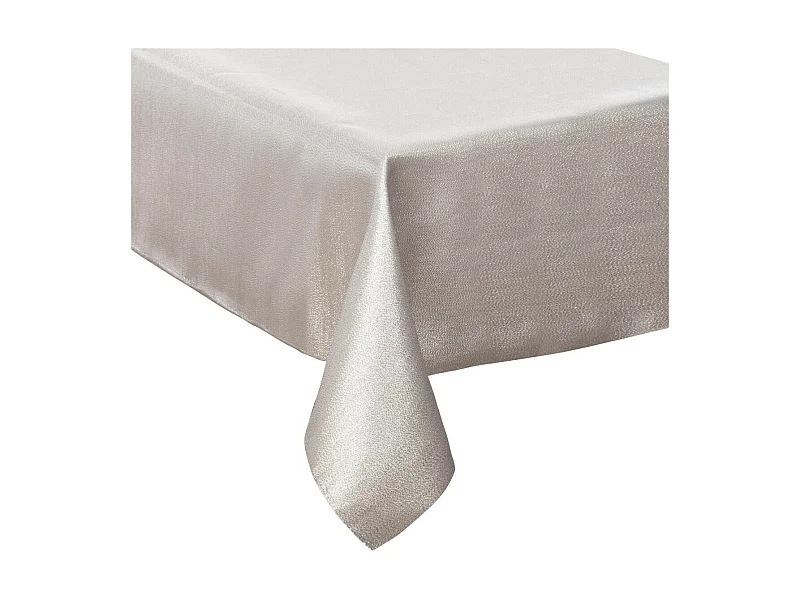 Nappe avec Paillettes "Colorama" 140x360cm Blanc