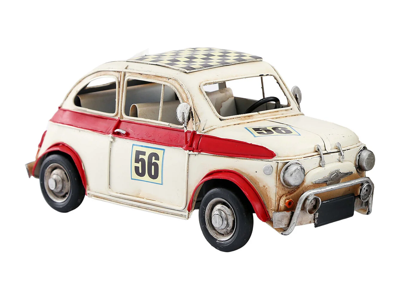 Statuette voiture de course en métal 27 x 13 cm Modèle 1