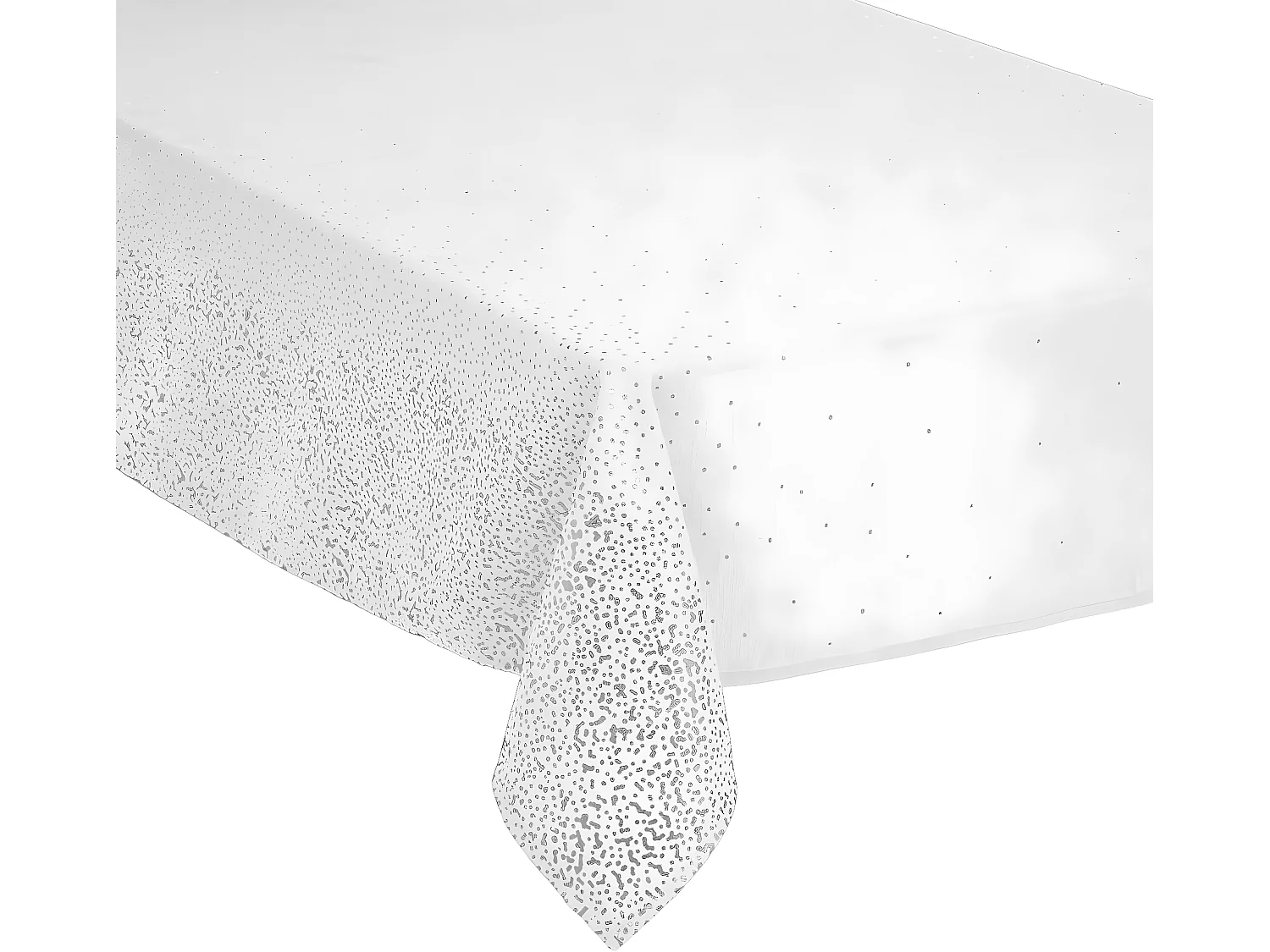 Nappe Imprimée Léopard "Colorama" 140x360cm Blanc