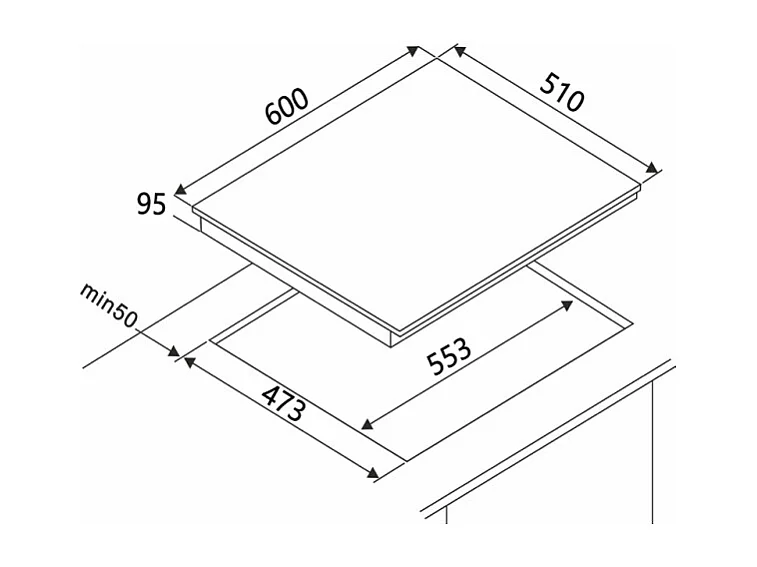 Table de cuisson verre FAGOR FAG3640N