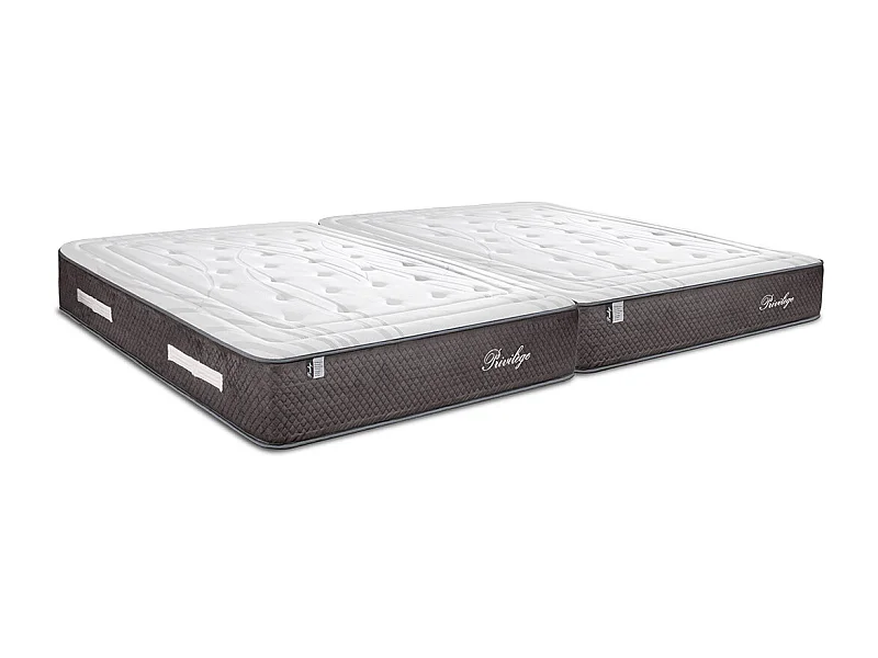 BELLECOUR LITERIE | Matelas PRIVILEGE Jumelle 2x120x200 cm | Ressorts ensachés & Mémoire de forme