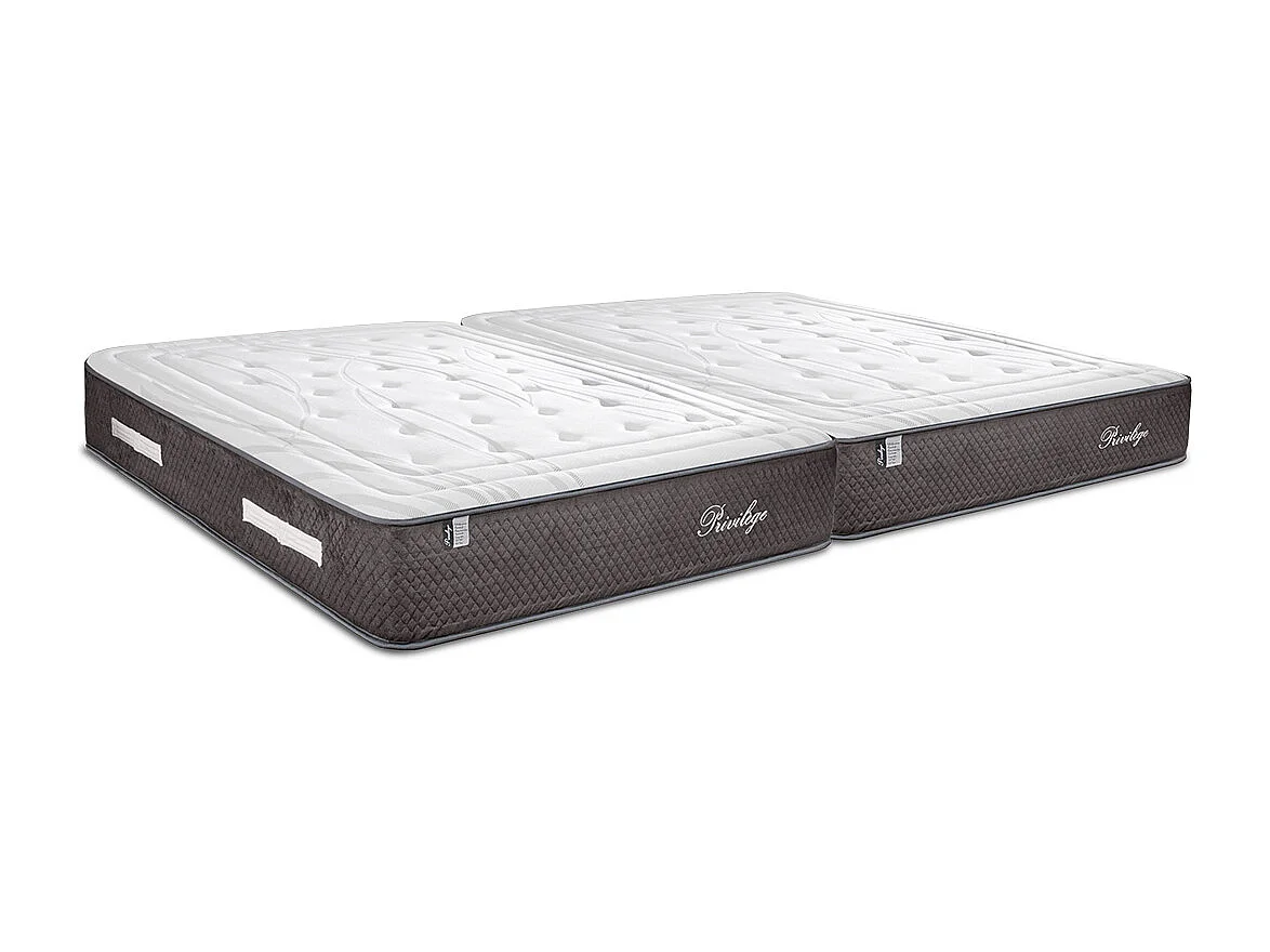 BELLECOUR LITERIE | Matelas PRIVILEGE Jumelle 2x120x220 cm | Ressorts ensachés & Mémoire de forme