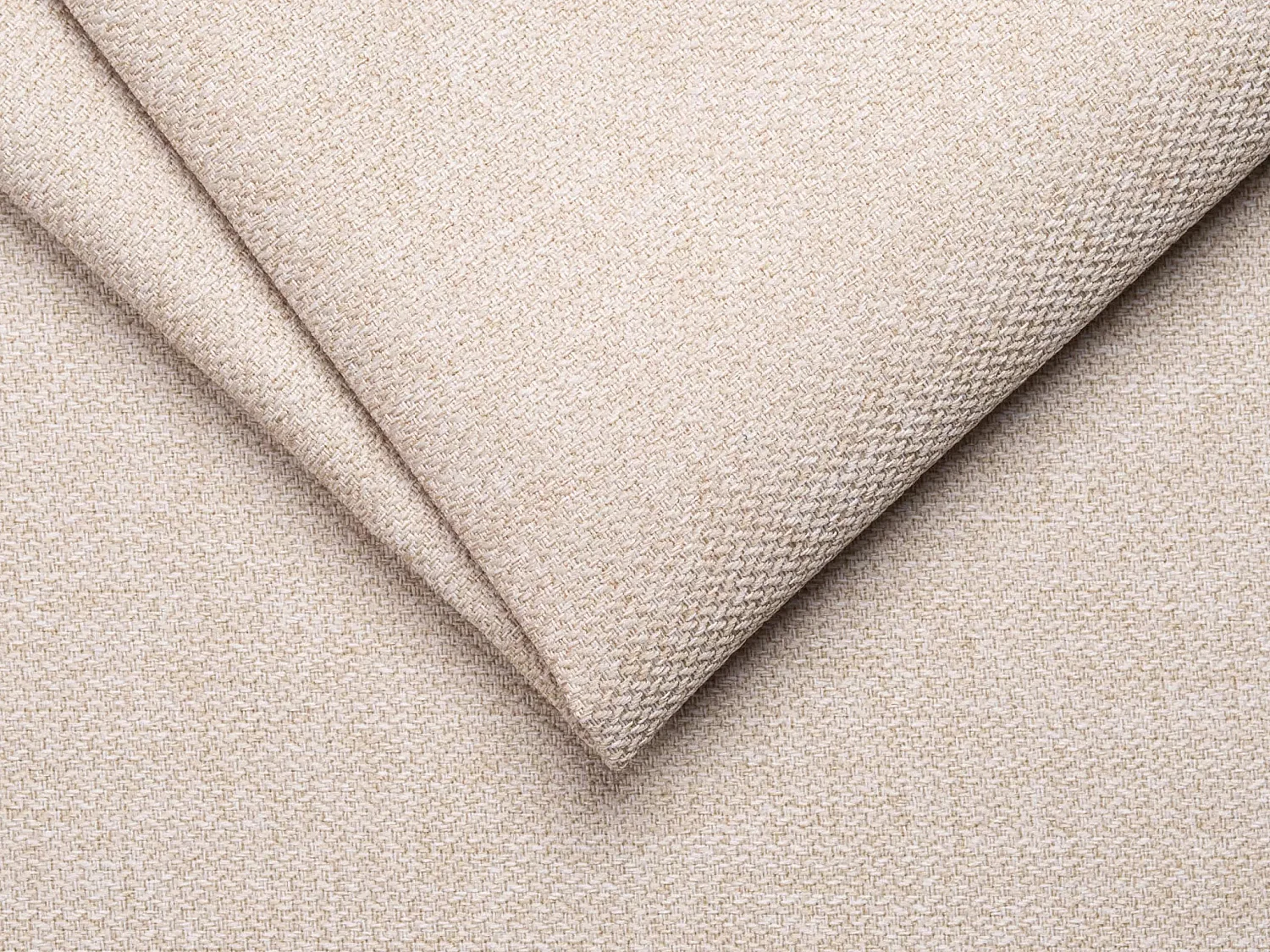 Schlafsofa mit Matratze 3-Sitzer - Stoff - Beige - Liegefläche 140 cm - Matratze 14 cm - DONETO