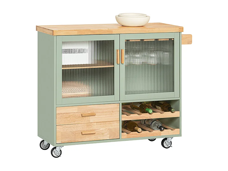 Kredens z kółkami kuchennymi FKW114-GR