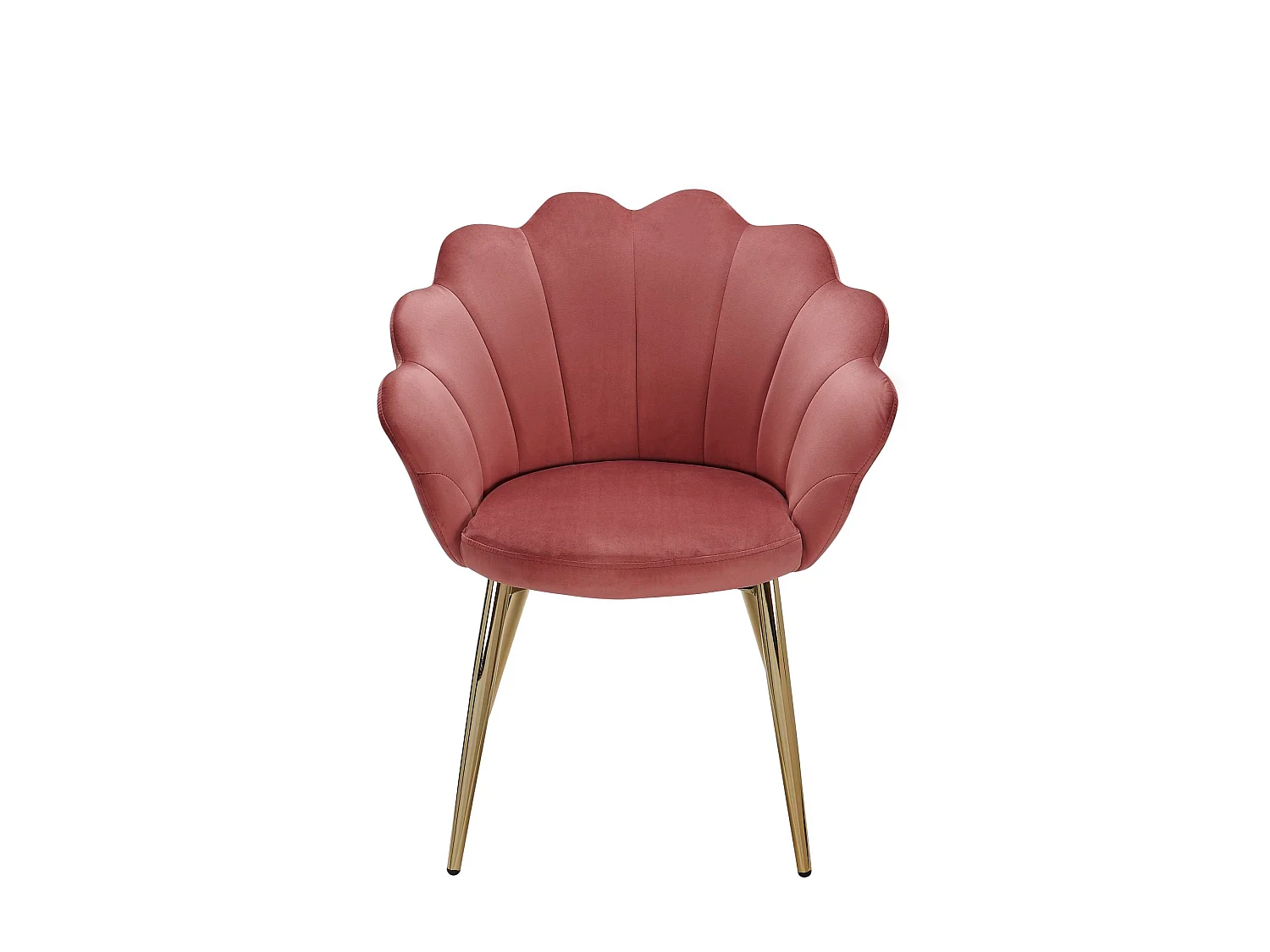 Sedia da pranzo Tulip Sedia da cucina imbottita in velluto / metallo Shell Chair