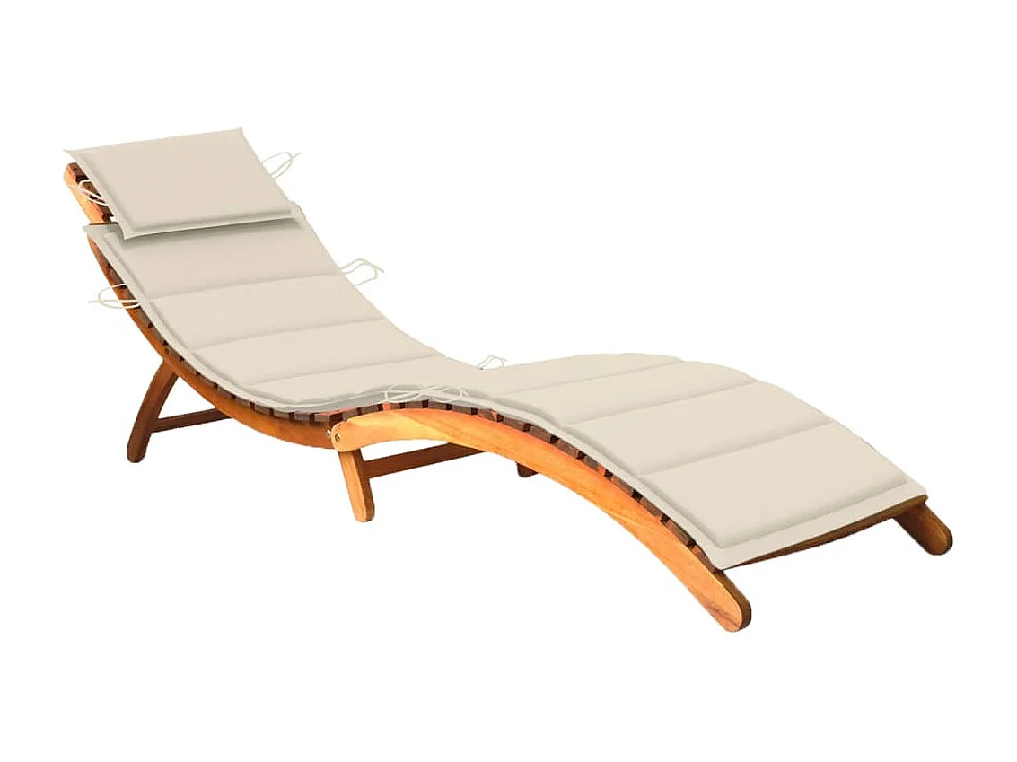 Transat chaise longue bain bois marron 92 x 55 x 20 cm 02_0012360