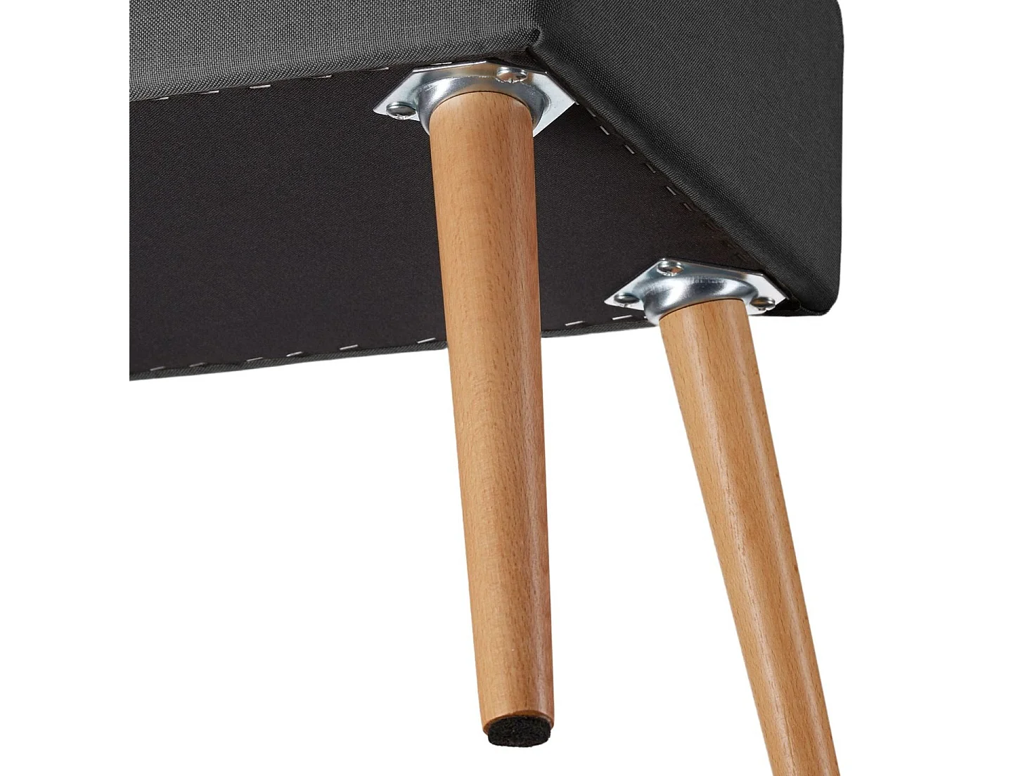 Taburete de banco con asiento tipo puf y caja de almacenamiento 51 cm gris 08_0000293