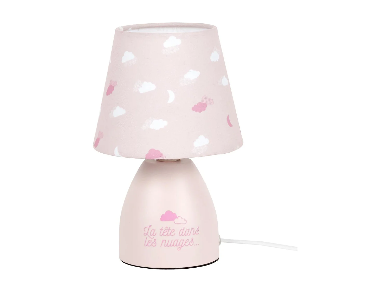 Lampe De Chevet Enfant Rose Et Gris Rose, Gris
