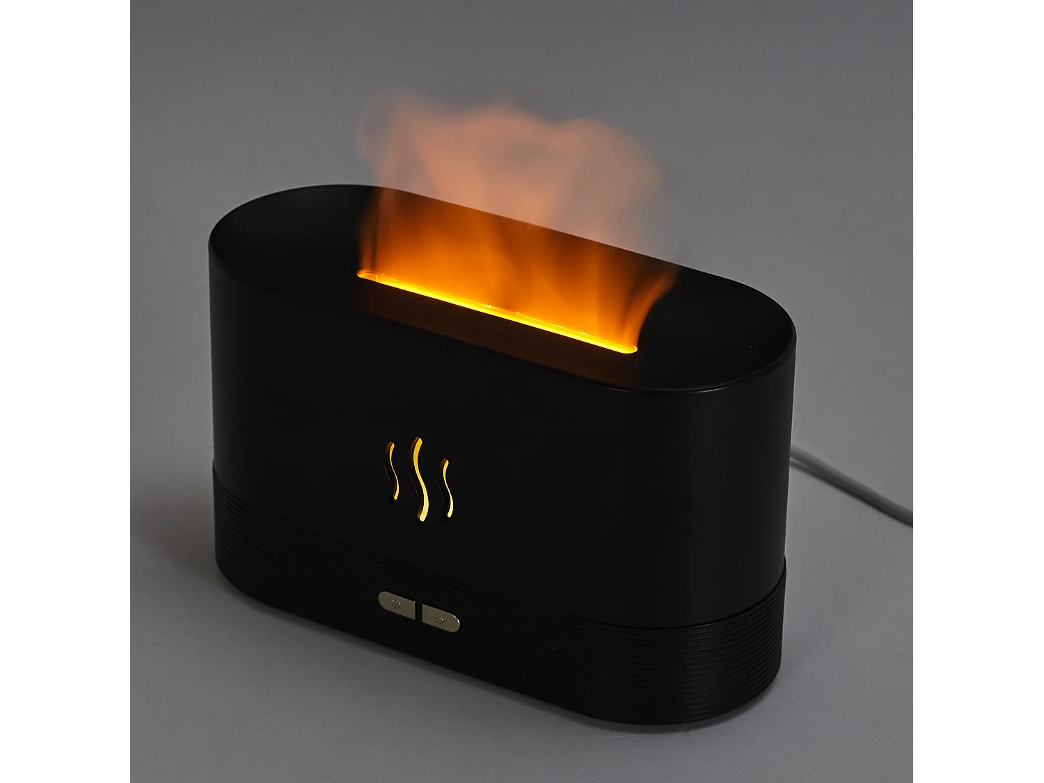 Diffuseur Led Effet Flamme Noir