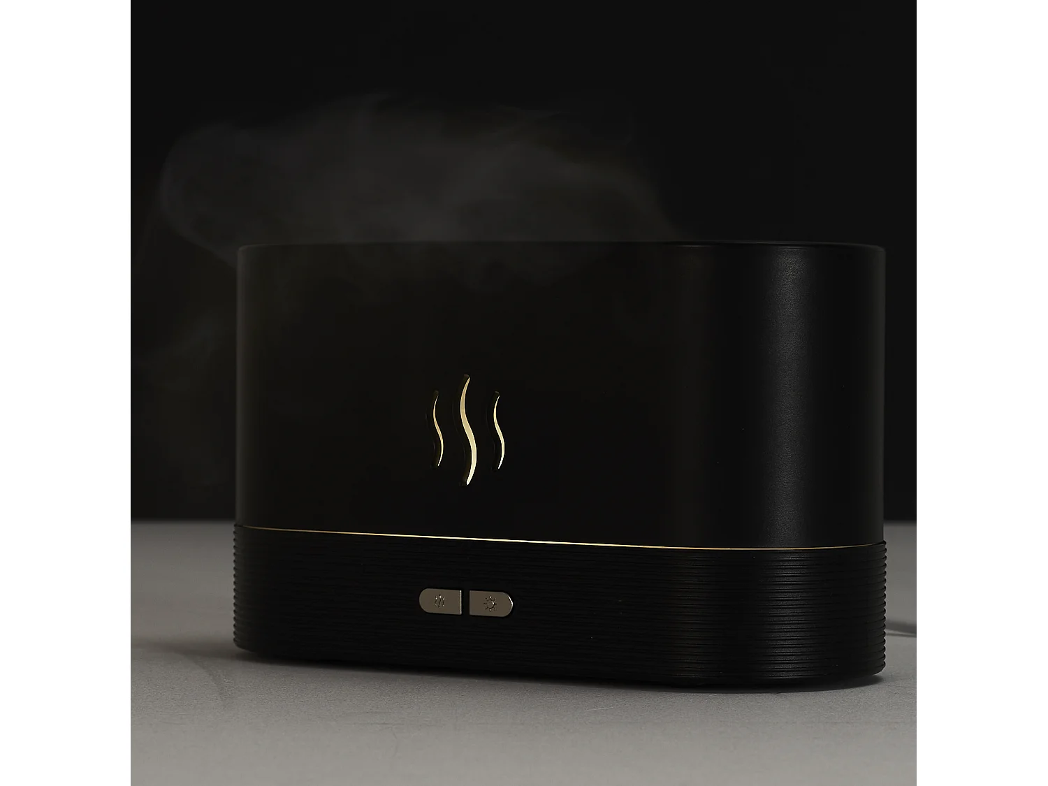 Diffuseur Led Effet Flamme Noir